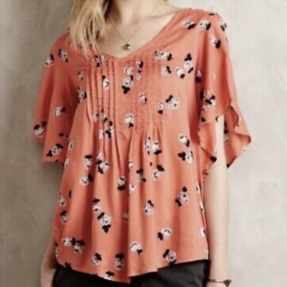 Anthropologie Tops - Like new! Anthropologie boho floral top!